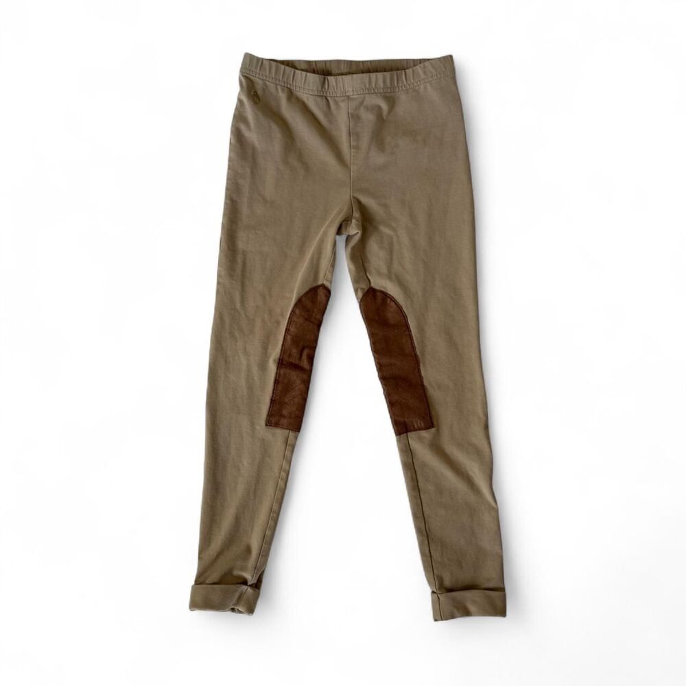 Ralph Lauren Girls Tan Equestrian Riding Pants, Medium 8-10